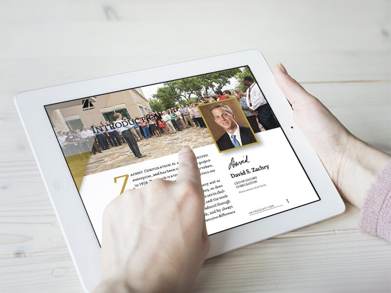 ZC Corp iPad5 Dreamers and Builders: The History of Zachry Corporation | iPad App